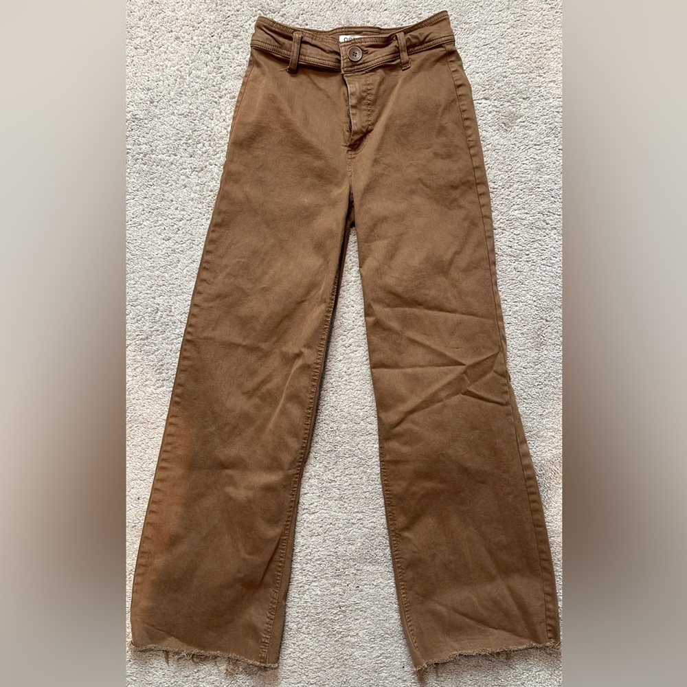 Oat New York caramel Wide Leg Pants